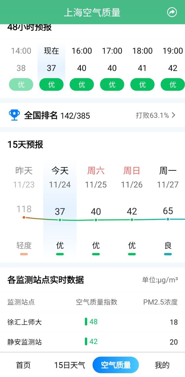 大字版天氣預報安卓客戶端